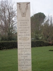 stele studenti padovani- Gianicolo